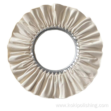 high quality finish white air way buffing wheel